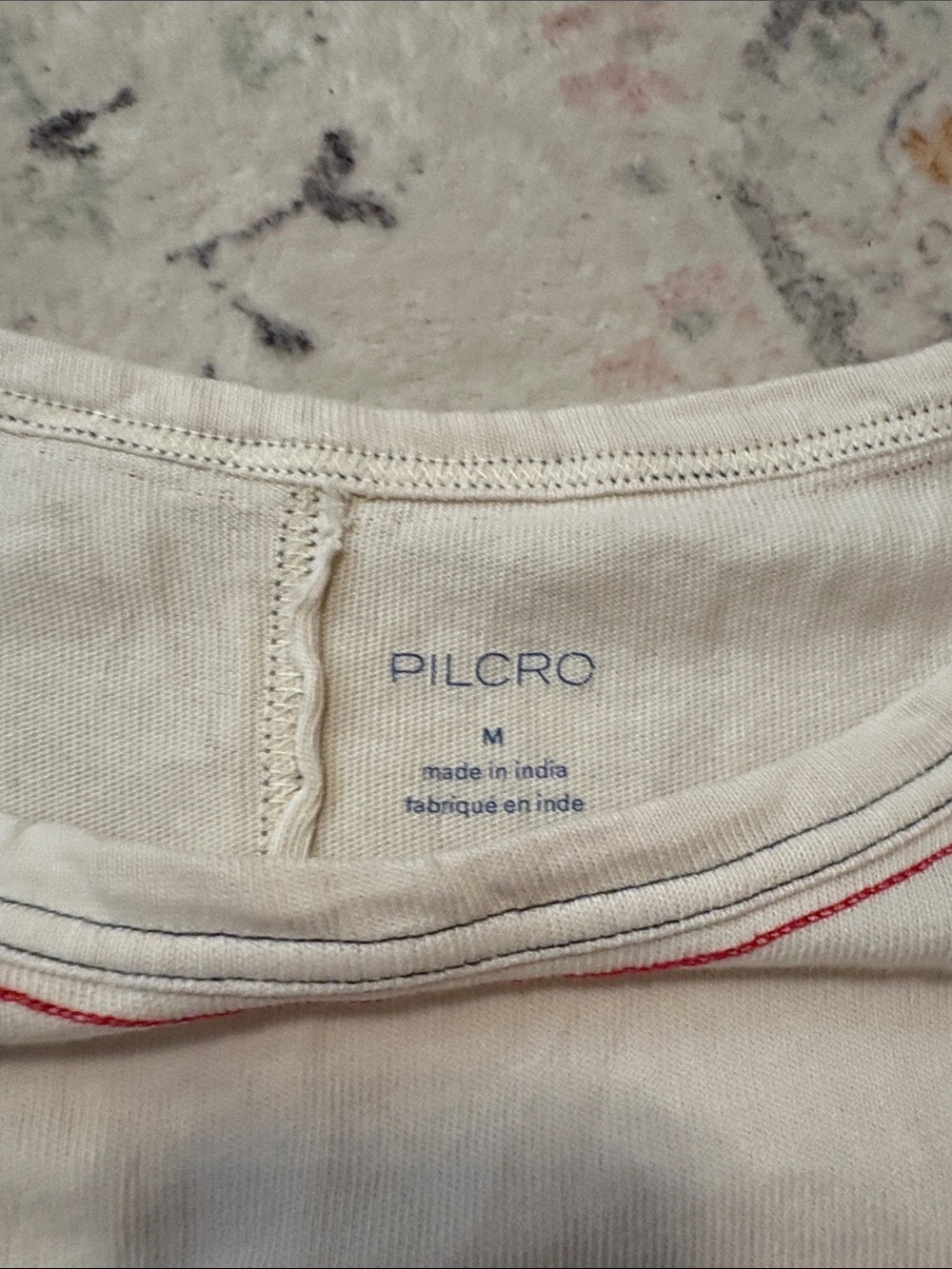 Pilcro Après Long-Sleeve Ruffled Cotton Tee . From anthropology. Size Med. - Picture 2 of 8